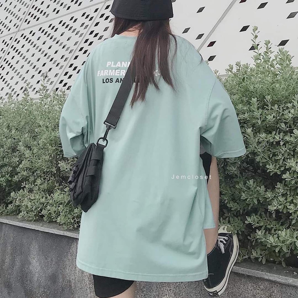 Áo phông tay lỡ SAM CLO nữ freesize thun form rộng dáng Unisex mặc cặp, nhóm, lớp in chữ LOS ANGELES XẺ TÀ