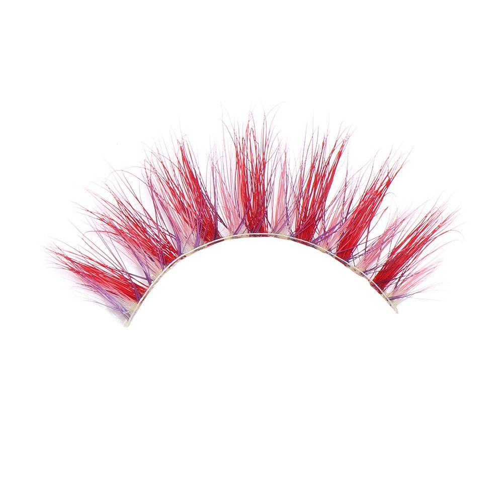 Lông Mi Giả 6D Dày Dài Nhiều Màu Sắc Dùng Hóa Trang Thời Trang