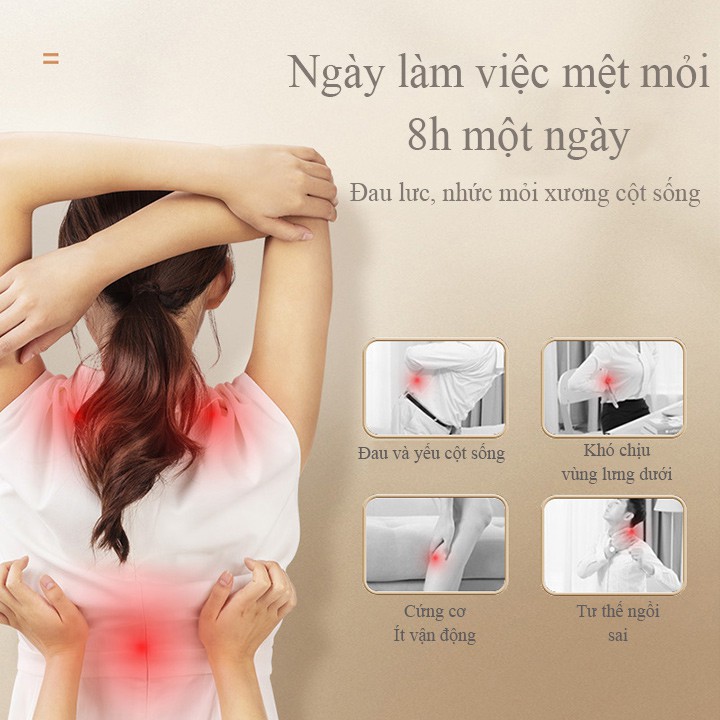 Gối massage Tựa Lưng đa năng 618-9 dùng cho xe hơi, nhà ở, văn phòng