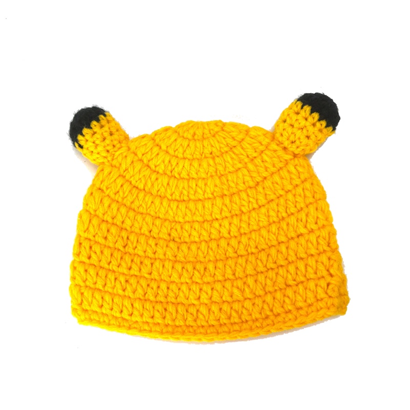 Nón Tai Bèo Dệt Kim Giữ Ấm Màu Sắc Xinh Xắn