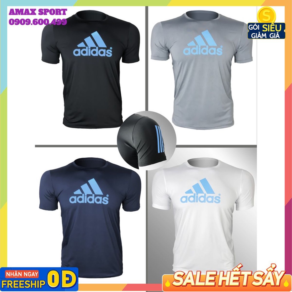 Áo thun nam cổ tròn adidas cao cấp, áo thể thao nam đẹp, áo thun nam tay ngắn cổ tròn thể thao thời trang | BigBuy360 - bigbuy360.vn