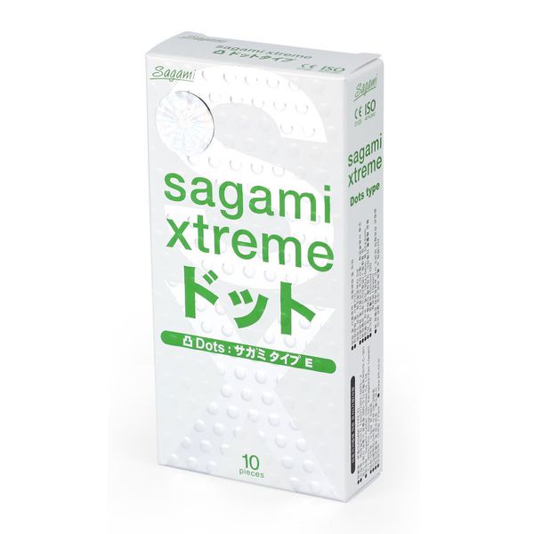 Combo 2 hộp bao cao su Sagami có gai - kéo dài thời gian Xtreme White và Spearmint bạc hà - 20 chiếc