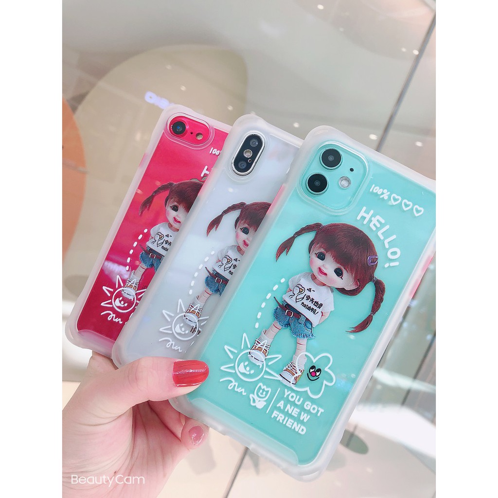 [Siêu rẻ] Ốp Lưng IPHONE Viền Màu In Hình BabyCute Bảo Vệ 4 góc full dòng 6/6s đến 11promax- H Case