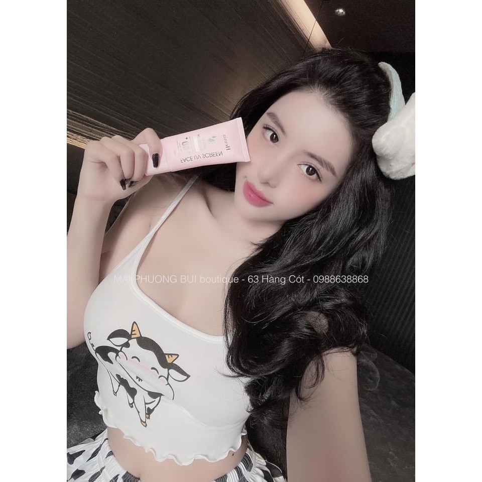 [Mã FAMAYWA giảm 10K đơn 50K] Bộ Ngủ 2 Dây Bò Sữa Quần Short Cực Hót | BigBuy360 - bigbuy360.vn