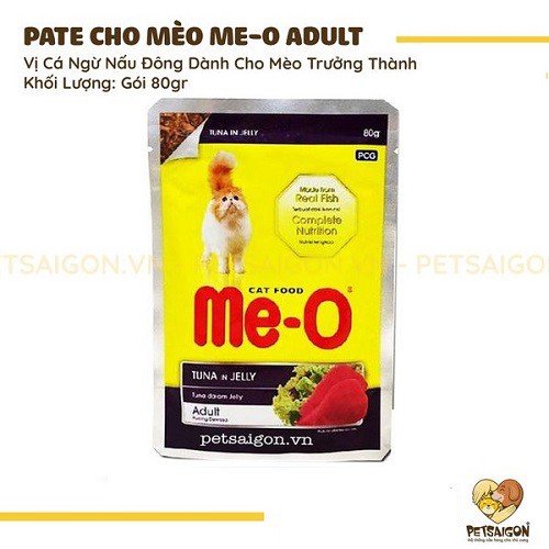 [CHÍNH HÃNG] PATE ME-O DẠNG TÚI CHO MÈO - 80G