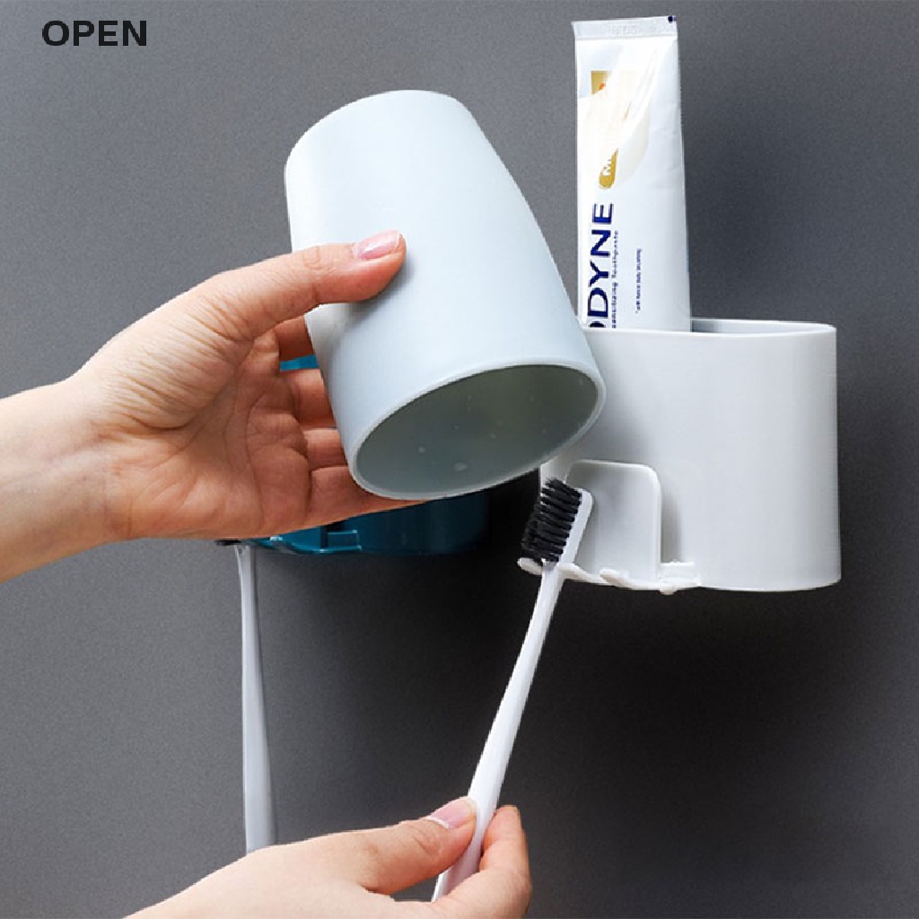 Op Giá Đỡ Bàn Chải Đánh Răng Cốc Đánh Răng / Dao Cạo Râu Gắn Tường