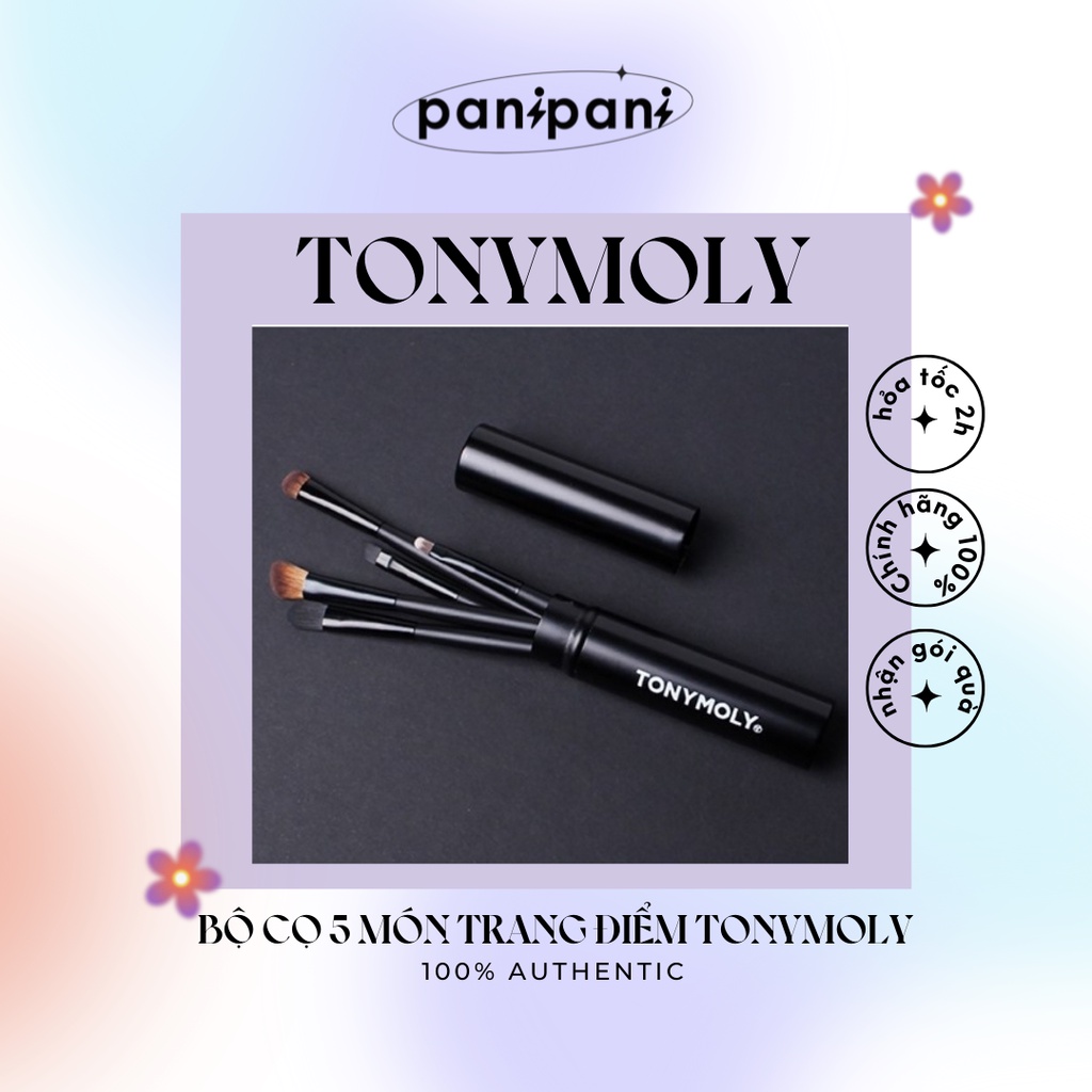 SET CỌ MẮT 5 CÂY TONYMOLY KÈM ỐNG ĐỰNG CỌ