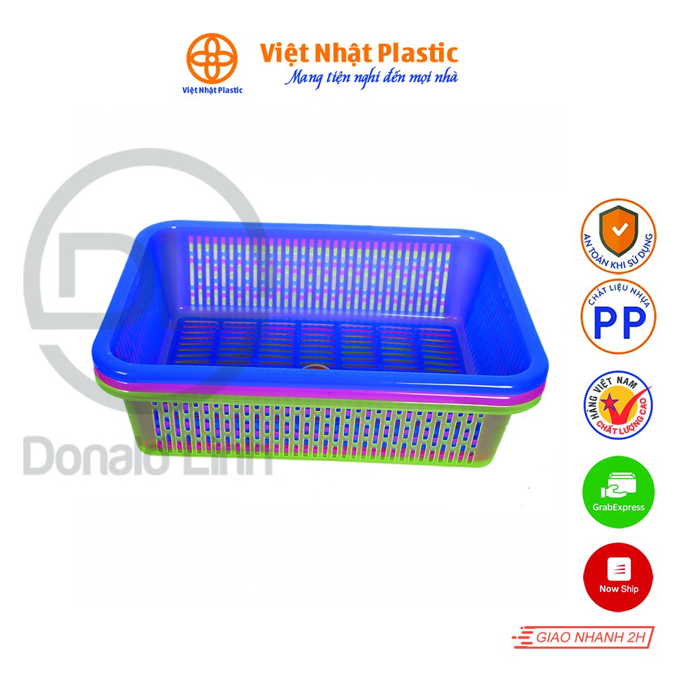 Rổ chữ nhật số 4-3594 Việt Nhật Plastic