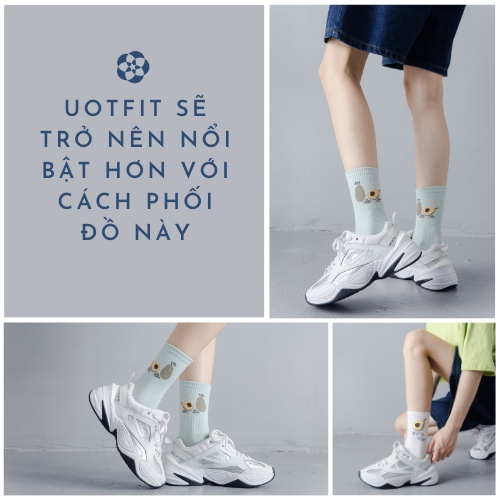Tất vớ cao cổ nữ hình quả bơ vintage dể thương trẻ trung phong cách Hàn quốc Freesize