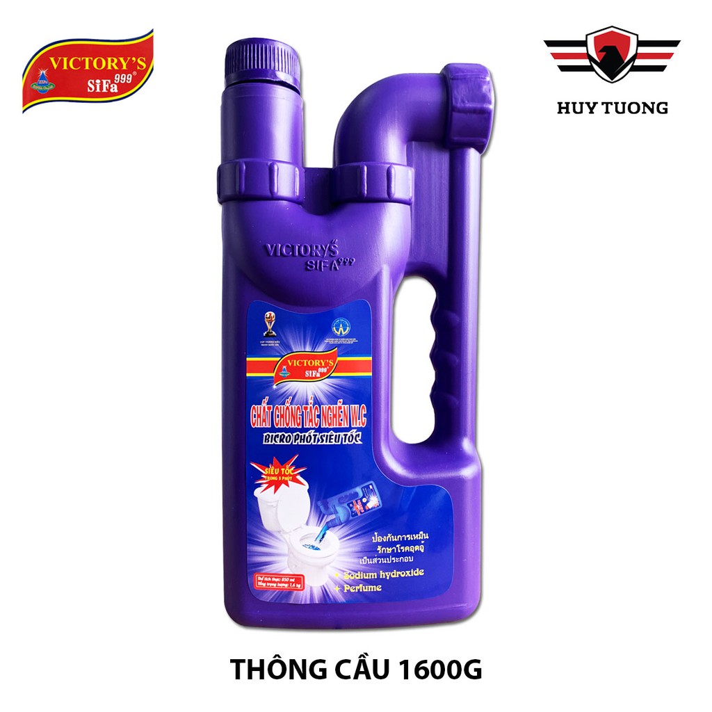 Chất thông cống Victory's Sifa999 thông bồn cầu cực mạnh và tiện dụng 700g / 800g / 1400g / 1600g cao cấp - Huy Tưởng