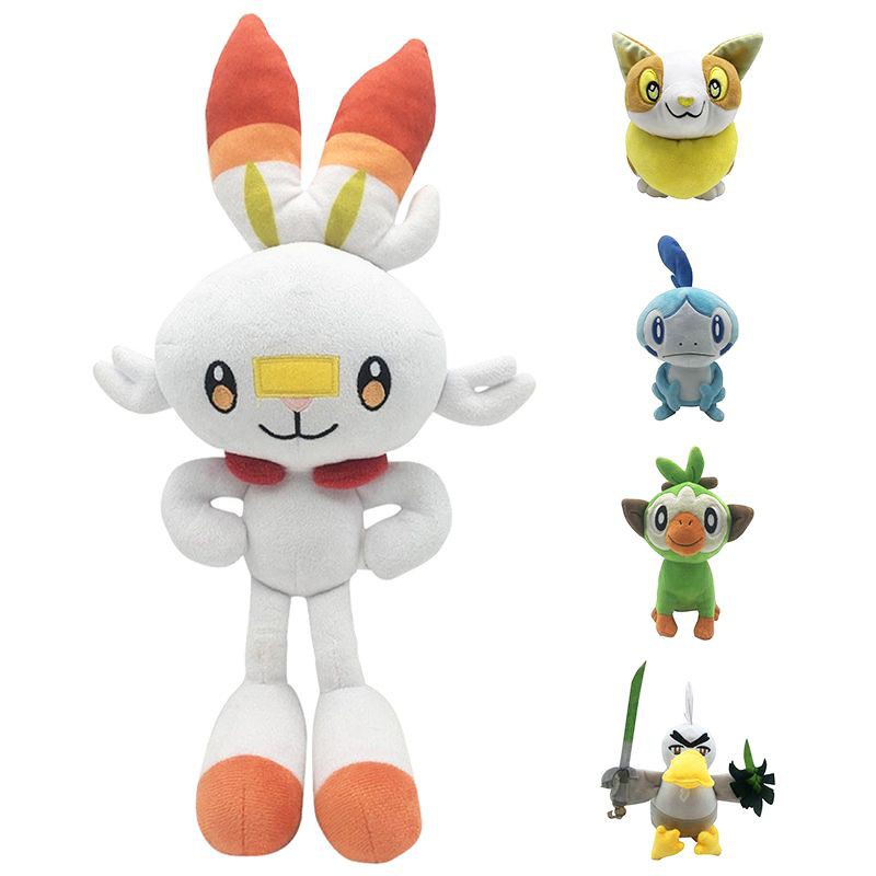 Pokémon Sword and Shield Plush Toy Game Figure Stuffed Doll Soft Kids Gift