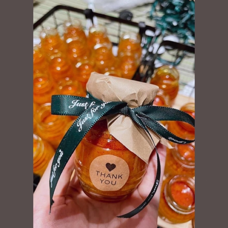Saffron ngâm mật ong - Hũ 1gram-180ml -SAFFRON TÂY Á Bahraman Super Negin-nhuỵ hoa nghệ tây- Nhập khẩu độc quyền từ Iran