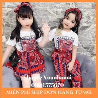 Váy bé gái thổ cẩm mẫu