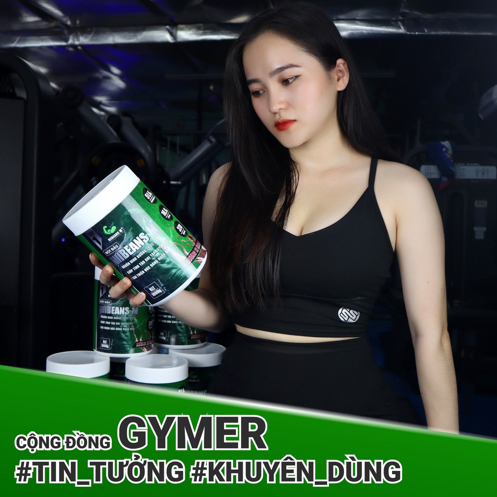 [Tặng Bình Lắc] Bột đậu Ngũ cốc Protein NiiBeans M+ Tăng cân Tăng cơ Hương vị Sô Cô La 1KG