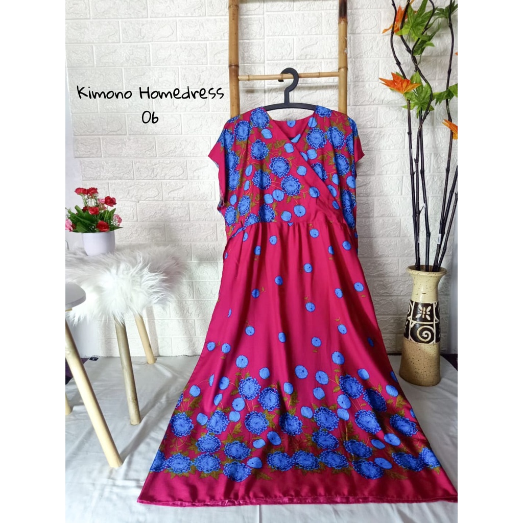 Đầm Kimono dáng dài cho mẹ bỉm sữa | Đầm Kimono dáng dài mặc ở nhà | Đầm Kimono cỡ lớn 120 | BigBuy360 - bigbuy360.vn