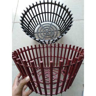 bộ 5 chậu lan giả gỗ fi 35