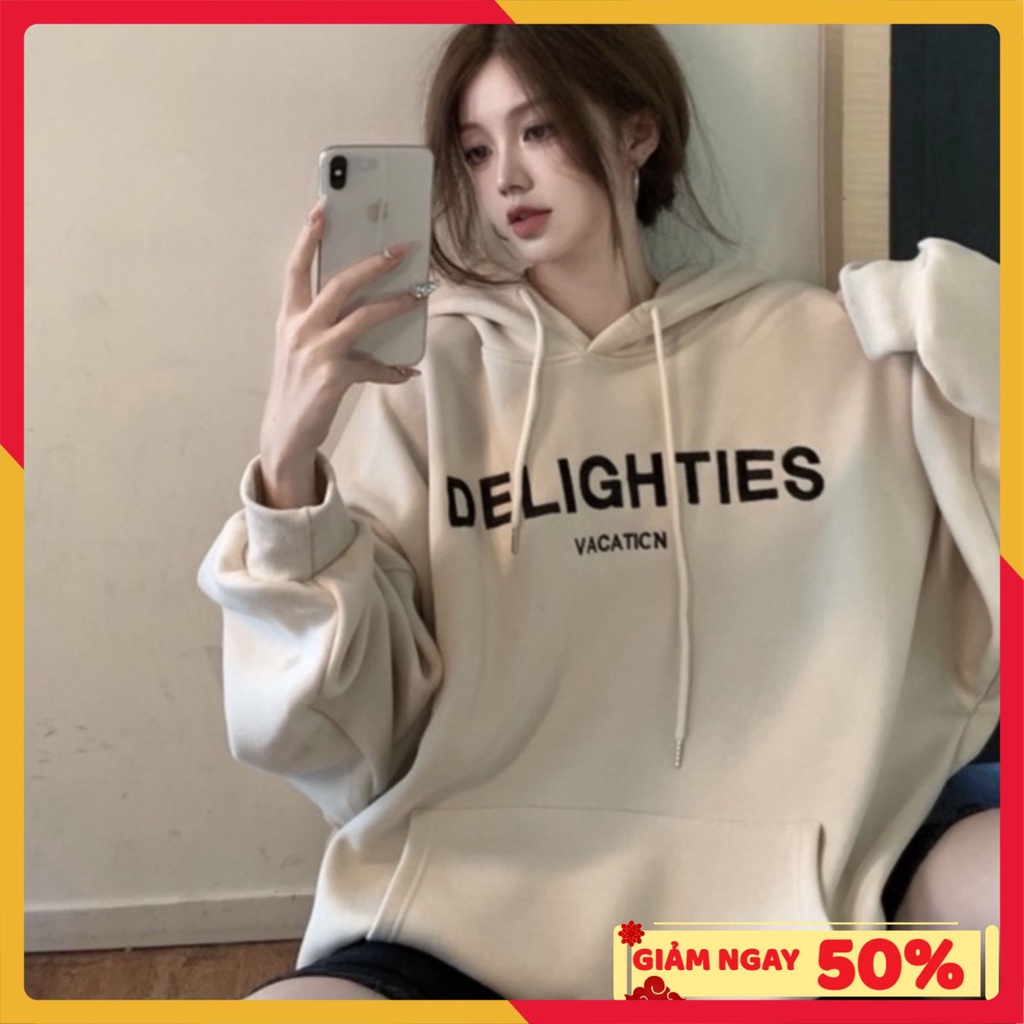 Áo hoodie nam nữ form rộng unisex màu Be chất nỉ cotton siêu đẹp có mũ thời trang ulzzang hàn quốc | BigBuy360 - bigbuy360.vn