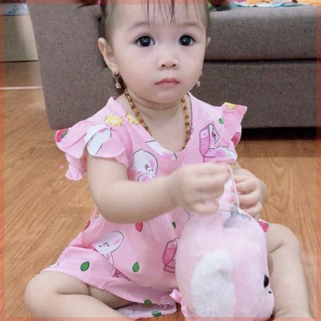 Sét Váy Áo 2 Dây, Bộ 2 Dây Vải Lanh Lụa Mềm, Áo Cánh Tiên Quần Bèo Xinh Xắn Điệu Đà Cho Bé Gái Từ 10-22kg - Lili.kids