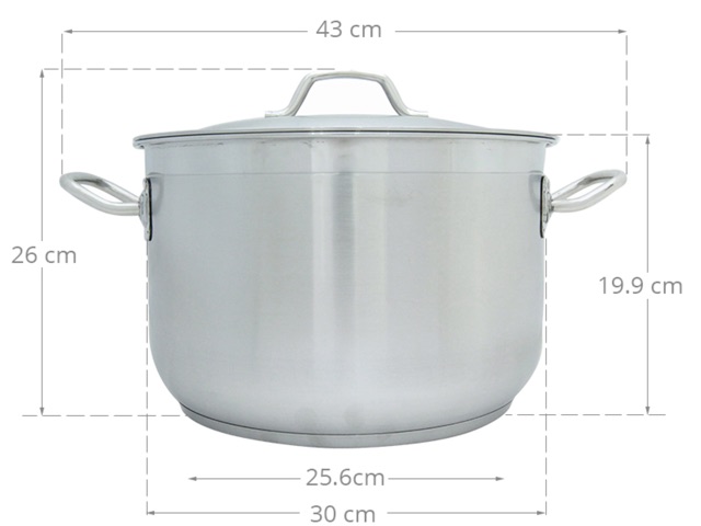 Nồi inox 3 đáy 30cm Fivestar N30-3D