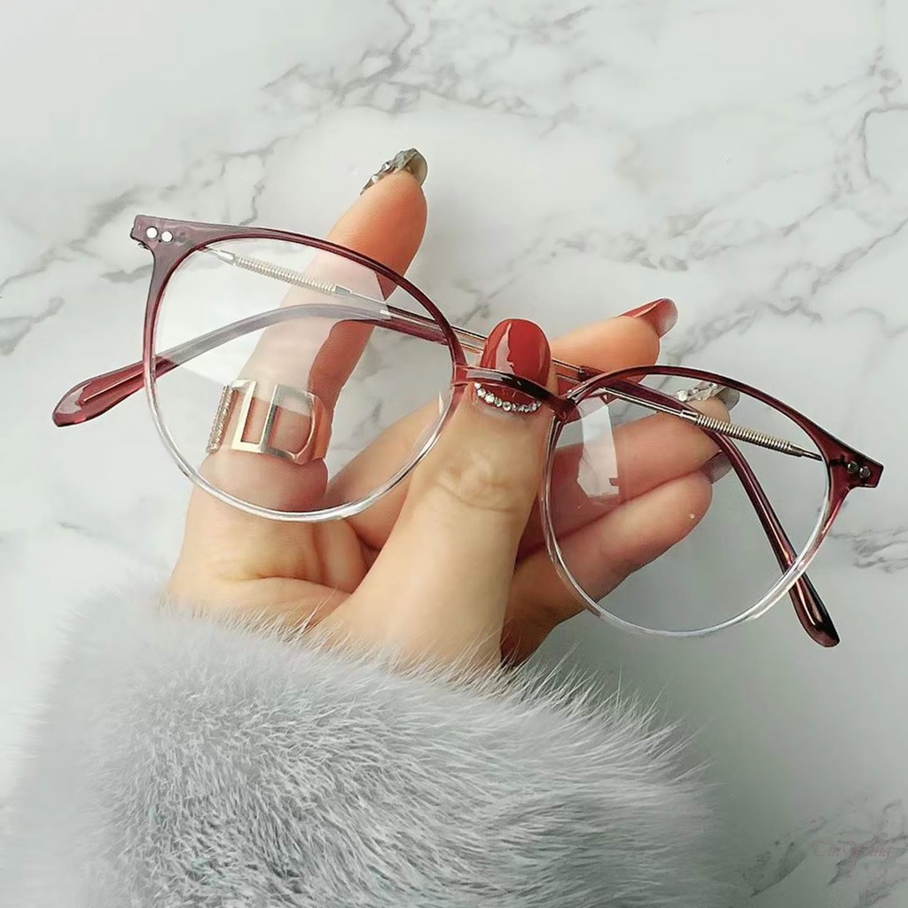 GETNOIVAS Mắt Kính Gọng Tròn Chống Ánh Sáng Xanh Thời Trang Hàn Quốc