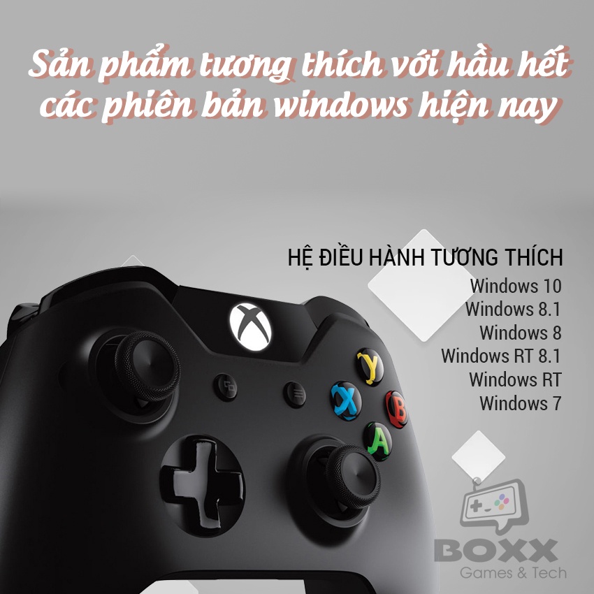 Tay cầm xbox one s chính hãng màu Sport Red, tay cầm chơi game xbox tặng kèm cáp