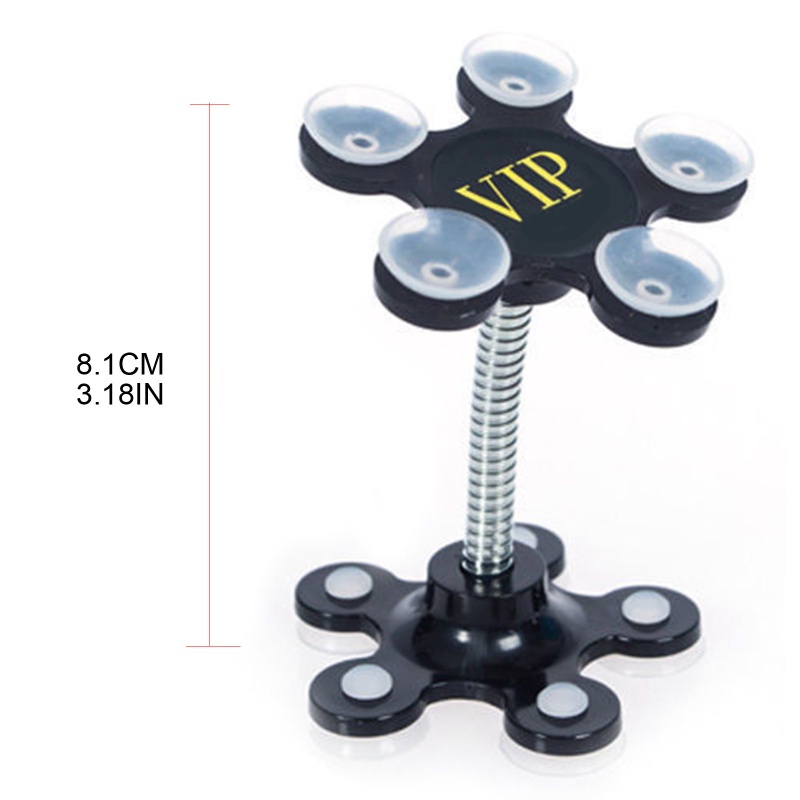 Giá Đỡ Gắn Xe Hơi SUV Hình Cánh Hoa Có Giác Hút Đôi Tiện Dụng