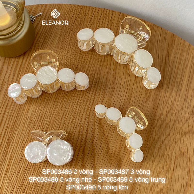 Kẹp tóc nữ càng cua Eleanor Accessories thiết kế hình tròn phụ kiện tóc 3486