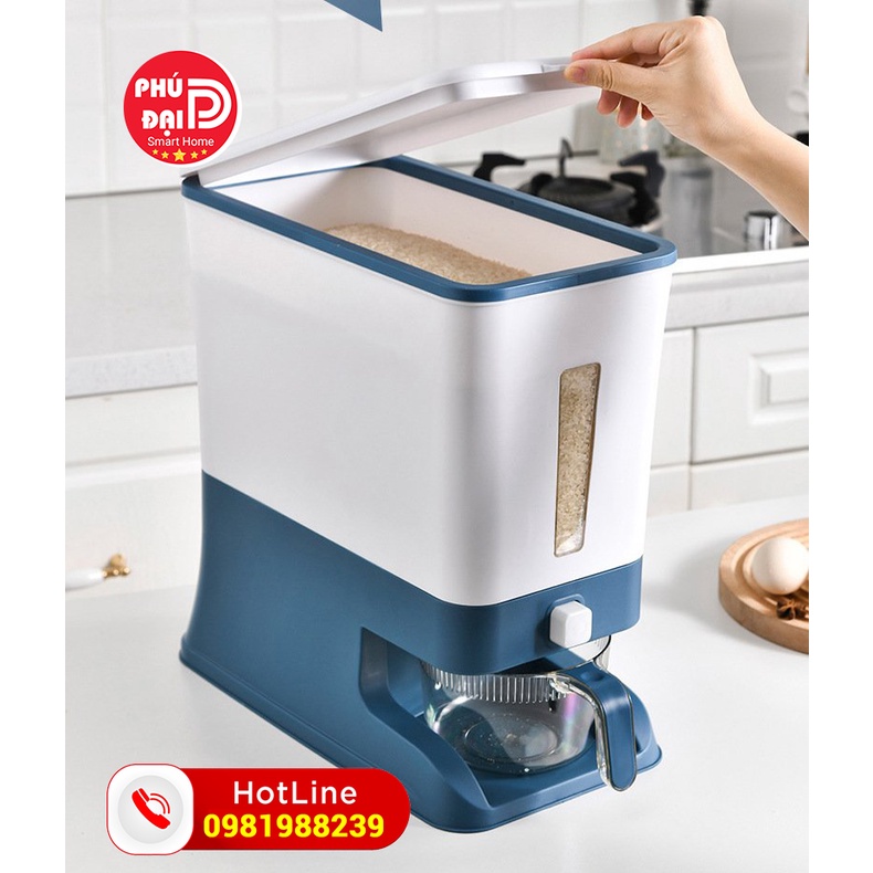 Thùng đựng gạo thông minh cao cấp 12kg chất liệu cao cấp không độc hại an toàn cho cả gia đình