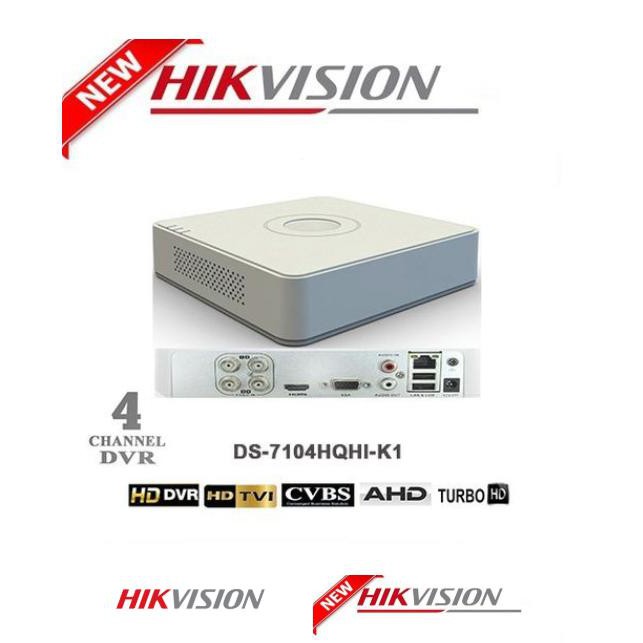 Đầu ghi hình HD-TVI Hikvision DS-7104HQHI-K1 4 kênh Turbo 4.0 8 / /16 kênh