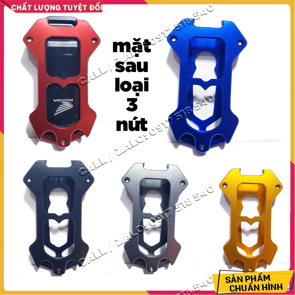 Ốp chìa khoá CNC smart key honda SH, SH mode, PCX , LEAD, AIR BLADE, VISION ( MẪU HONDA) - tặng lục giác