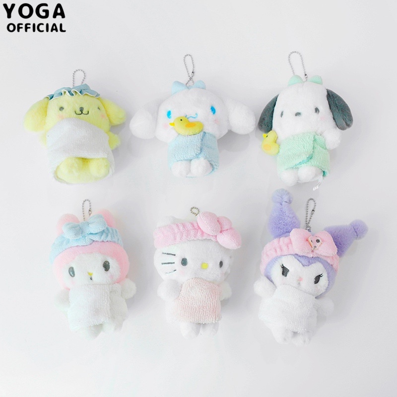 SANRIO Thú Nhồi Bông Hình Kuromi Hello Kitty Dễ Thương Làm Quà Tặng Cho Bé Gái
