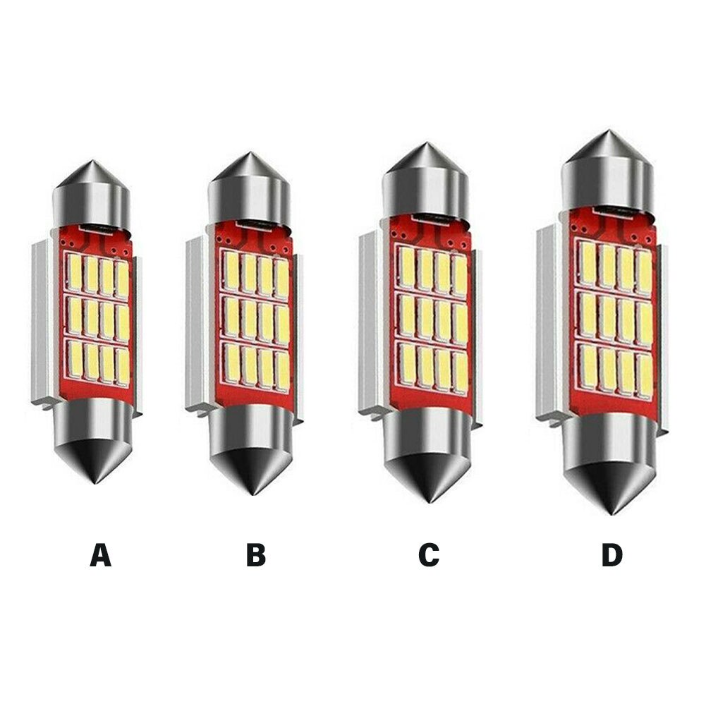 Bóng Đèn LED 36mm 39mm 41mm C5W C10W 12 16 20 24 SMD 4014 Cho Xe Ô Tô