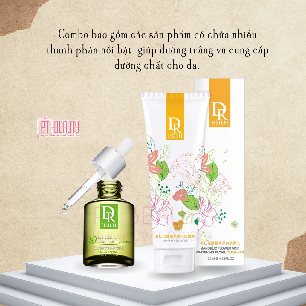 Combo Dưỡng Trắng Sạch Sâu Nhà Dr. Hsieh