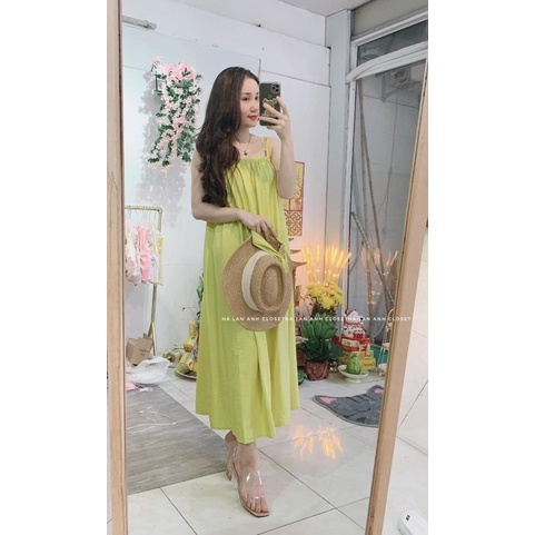 Váy Maxy Đũi D02 Chun Ngực Dáng Dài