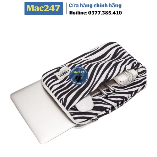 (Chính Hãng)Túi chống sốc Laptop KINMAC mẫu Ngựa vằn 12inch, 13.3inch, 14inch, 15.6inch bảo vệ máy cực tốt