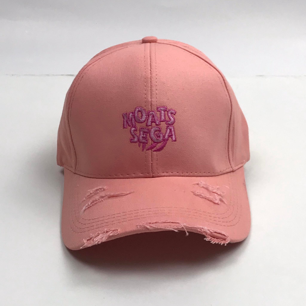 Mũ lưỡi trai thêu chữ MOATS SEGA kiểu rách tua rua Nón kết chất kaki cao cấp thời trang form unisex nam nữ K28