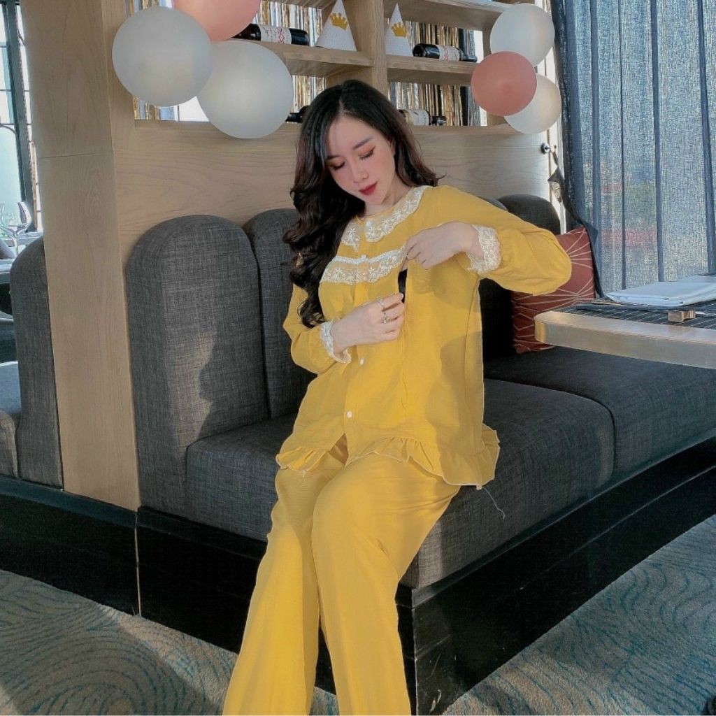 Bộ đồ bầu dài tay M191 chất đũi hàn freesize từ 45 đến 75kg