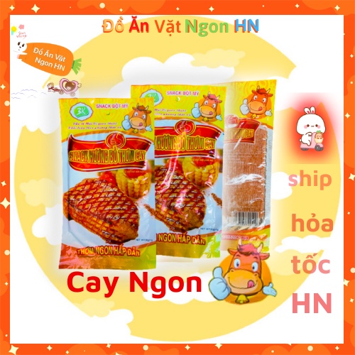 10 Gói Snack Hương Bò Thơm Cay Đồ Ăn Vặt Cổng Trường Cực Hot Giá Rẻ