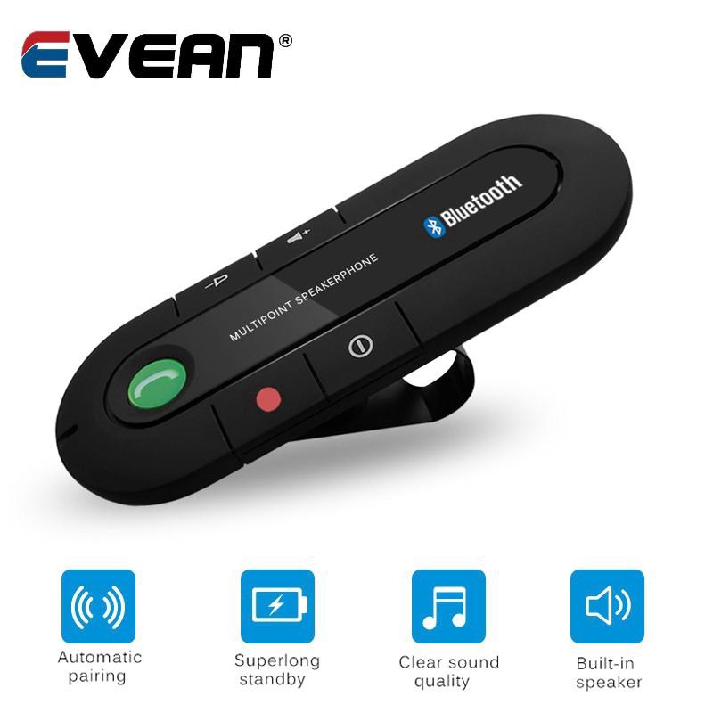 Bộ phụ kiện rảnh tay Bluetooth Bộ loa không dây Bluetooth Điện thoại MP3 Music Player Sun Visor Clip Loa ngoài