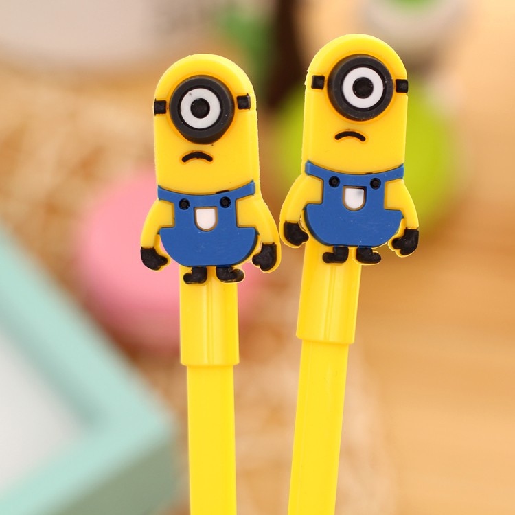 Bút mực nước Minion viết mực đen - Bút hoạt hình dễ thương 🍉Duashop🍉