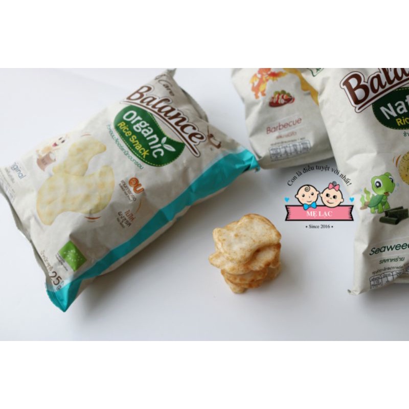 [4 Care Balance] Snack gạo hữu cơ, bim bim an toàn vị rong biển và BBQ cho bé từ 1 tuổi