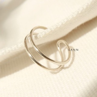 Nhẫn 2 vòng mở bạc s925 lann r059