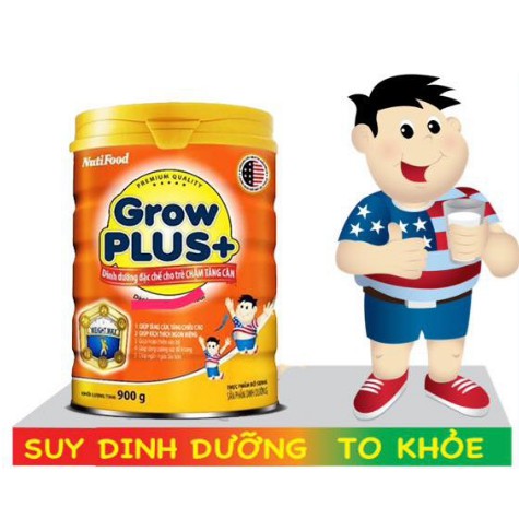 Sữa Grow Plus Cam 900gr dành cho trẻ chậm tăng cân