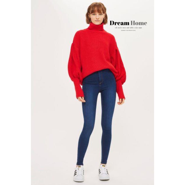 Quần jean skinny cạp cao 2 khuy kancan hàng xuất khẩu chất siêu đẹp co giãn tốt | BigBuy360 - bigbuy360.vn