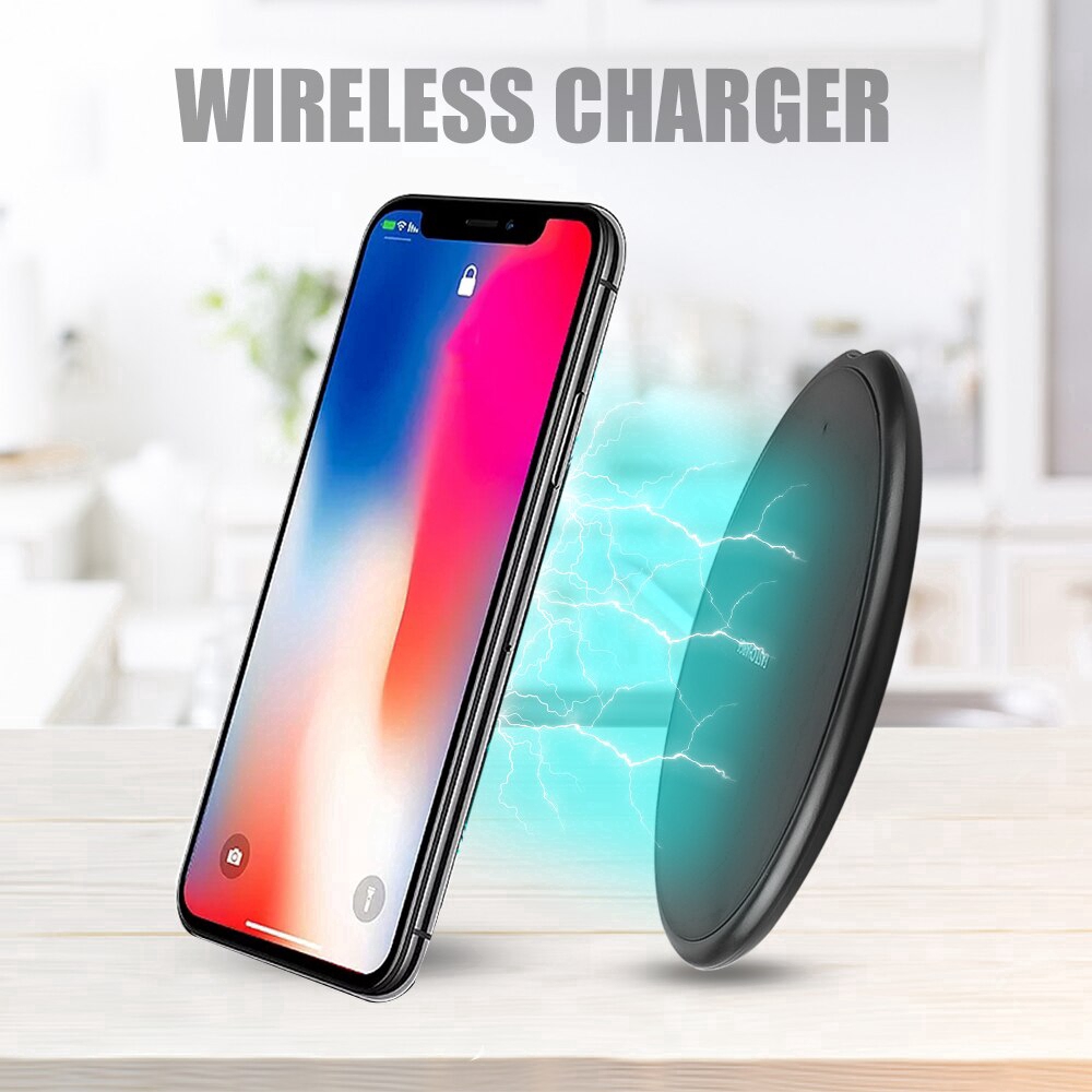 Đế Sạc Nhanh Không Dây 10w Cho Samsung Galaxy S9/S9+S8 S7 Note 9 Iphone Xs Max Xr X