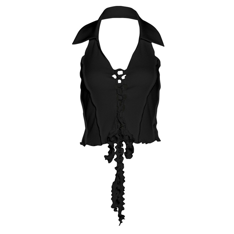 Áo Tank Top Hở Lưng Thắt Nơ Xinh Xắn Cho Nữ