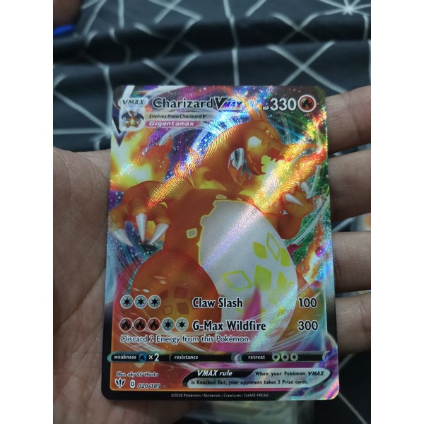 Thẻ bài Pokemon ( Charizard Vmax ) chính hãng
