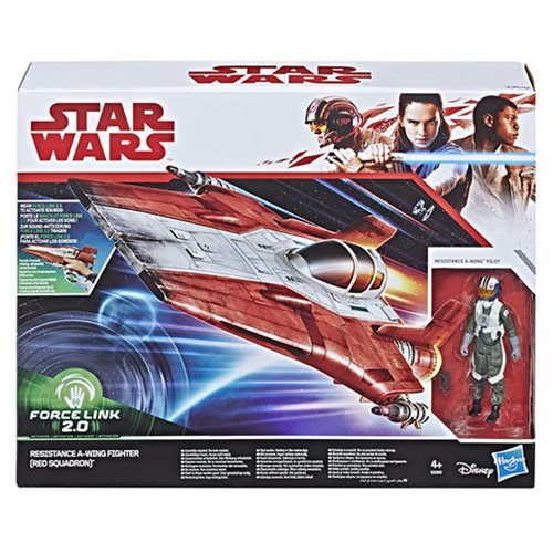 Mô hình đồ chơi phi thuyền Star Wars A Wing Fighter Red Squadron kèm Figure Resistance Pilot Tallie