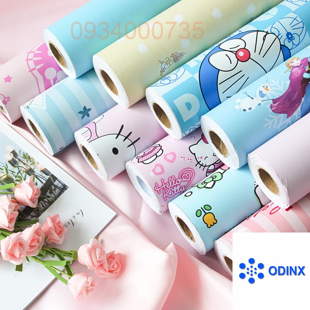 10m x 45cm rộng Giấy dán tường ( có sẵn keo ) - Mẫu hoạt hình ( nhiều mẫu mới )