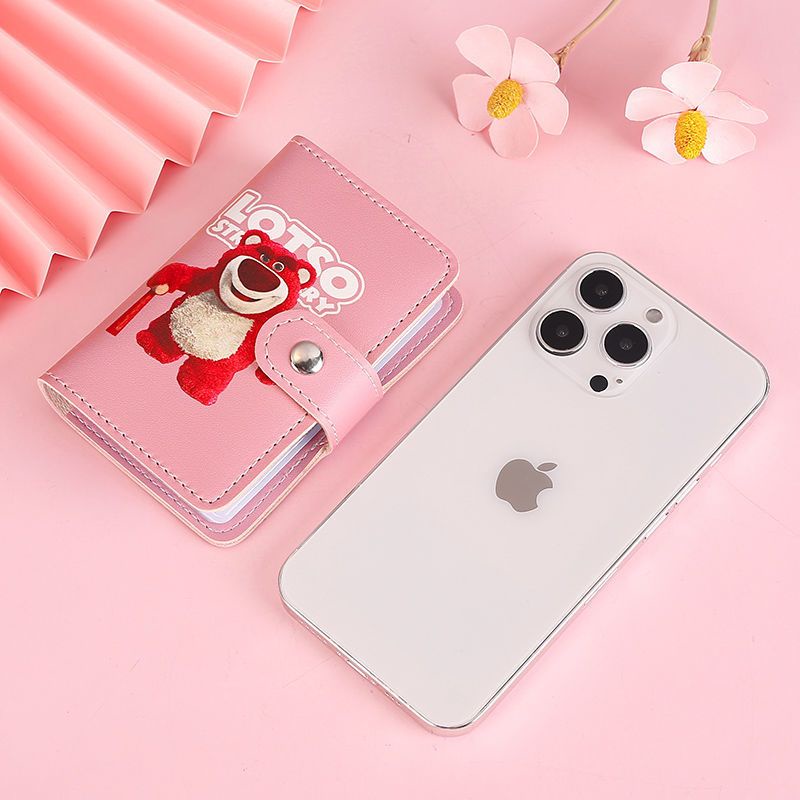 Ví đựng thẻ/card nhiều ngăn hoạ tiết Gấu Lotso dễ thương
